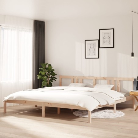 vidaXL Massivholzbett 200x200 cm