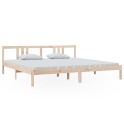 vidaXL Massivholzbett 200x200 cm