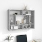 vidaXL Wandregal Grau Sonoma 75x16x55 cm Holzwerkstoff vidaXL Wandregal Grau Sonoma 75x16x55 cm Holzwerkstoff