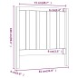 vidaXL Kopfteil Weiß 81x4x100 cm Massivholz Kiefer