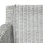 Esszimmerstühle mit Kissen 2 Stk. Grau Natur Rattan Esszimmerstühle mit Kissen 2 Stk. Grau Natur Rattan