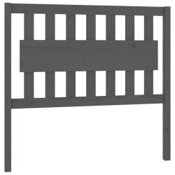 vidaXL Kopfteil Grau 105,5x4x100 cm Massivholz Kiefer