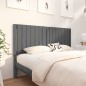vidaXL Bett-Kopfteil Grau 155,5x4x100 cm Massivholz Kiefer