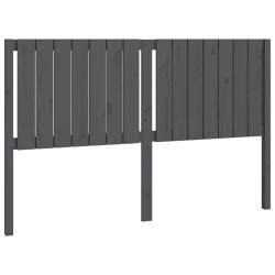 vidaXL Bett-Kopfteil Grau 155,5x4x100 cm Massivholz Kiefer