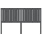 vidaXL Bett-Kopfteil Grau 155,5x4x100 cm Massivholz Kiefer