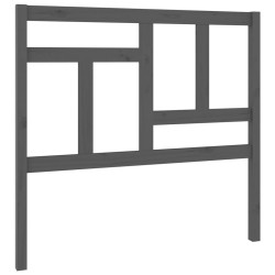 vidaXL Bett-Kopfteil Grau 105,5x4x100 cm Massivholz Kiefer