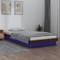 vidaXL Massivholzbett mit LEDs Honigbraun 75x190 cm vidaXL Massivholzbett mit LEDs Honigbraun 75x190 cm