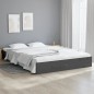 vidaXL Massivholzbett Grau 150x200 cm vidaXL Massivholzbett Grau 150x200 cm