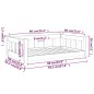 vidaXL Hundebett 95,5x65,5x28 cm Massivholz Kiefer vidaXL Hundebett 95,5x65,5x28 cm Massivholz Kiefer