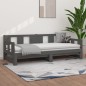 vidaXL Tagesbett Ausziehbar Grau Massivholz Kiefer 2x(80x200) cm vidaXL Tagesbett Ausziehbar Grau Massivholz Kiefer 2x(80x200) cm
