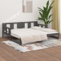 vidaXL Tagesbett Ausziehbar Grau Massivholz Kiefer 2x(80x200) cm vidaXL Tagesbett Ausziehbar Grau Massivholz Kiefer 2x(80x200) cm