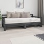 vidaXL Tagesbett Ausziehbar Grau Massivholz Kiefer 2x(90x200) cm vidaXL Tagesbett Ausziehbar Grau Massivholz Kiefer 2x(90x200) cm