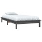 vidaXL Massivholzbett Grau 75x190 cm Kiefer vidaXL Massivholzbett Grau 75x190 cm Kiefer