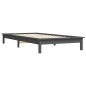 vidaXL Massivholzbett Grau 75x190 cm Kiefer vidaXL Massivholzbett Grau 75x190 cm Kiefer