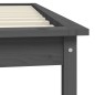 vidaXL Massivholzbett Grau 75x190 cm Kiefer vidaXL Massivholzbett Grau 75x190 cm Kiefer