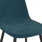 Esszimmerstühle 4 Stk. Blau Samt Esszimmerstühle 4 Stk. Blau Samt