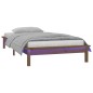 vidaXL Massivholzbett mit LEDs Honigbraun 75x190 cm vidaXL Massivholzbett mit LEDs Honigbraun 75x190 cm