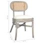 vidaXL Esszimmerstühle 2 Stk. Grau Leinen vidaXL Esszimmerstühle 2 Stk. Grau Leinen