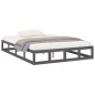 vidaXL Massivholzbett Grau 120x190 cm vidaXL Massivholzbett Grau 120x190 cm