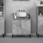vidaXL Waschbeckenunterschrank Betongrau 58x33x60 cm Holzwerkstoff vidaXL Waschbeckenunterschrank Betongrau 58x33x60 cm Holzwerkstoff