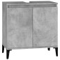 vidaXL Waschbeckenunterschrank Betongrau 58x33x60 cm Holzwerkstoff vidaXL Waschbeckenunterschrank Betongrau 58x33x60 cm Holzwerkstoff