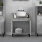 vidaXL Waschbeckenunterschrank Betongrau 58x33x60 cm Holzwerkstoff vidaXL Waschbeckenunterschrank Betongrau 58x33x60 cm Holzwerkstoff