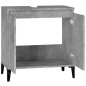 vidaXL Waschbeckenunterschrank Betongrau 58x33x60 cm Holzwerkstoff vidaXL Waschbeckenunterschrank Betongrau 58x33x60 cm Holzwerkstoff