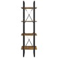 vidaXL Bücherregal 4 Fächer Räuchereiche 40x30x140 cm Holzwerkstoff vidaXL Bücherregal 4 Fächer Räuchereiche 40x30x140 cm Holzwerkstoff