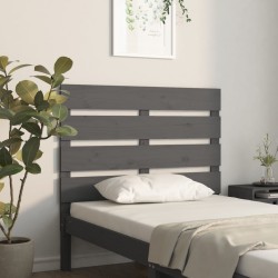 vidaXL Kopfteil Grau 75x3x80 cm Massivholz Kiefer