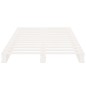 vidaXL Palettenbett Weiß 75x190 cm Massivholz Kiefer vidaXL Palettenbett Weiß 75x190 cm Massivholz Kiefer