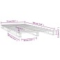vidaXL Palettenbett Weiß 75x190 cm Massivholz Kiefer vidaXL Palettenbett Weiß 75x190 cm Massivholz Kiefer