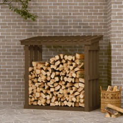 vidaXL Kaminholzregal Honigbraun 108x64,5x109 cm Massivholz Kiefer