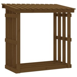 vidaXL Kaminholzregal Honigbraun 108x64,5x109 cm Massivholz Kiefer