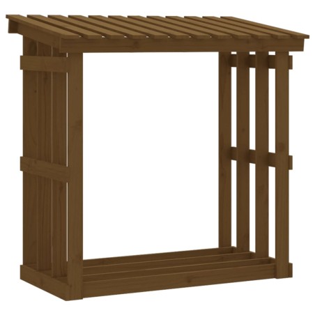 vidaXL Kaminholzregal Honigbraun 108x64,5x109 cm Massivholz Kiefer