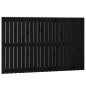 vidaXL Wand-Kopfteil Schwarz 140x3x90 cm Massivholz Kiefer