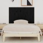vidaXL Wand-Kopfteil Schwarz 140x3x90 cm Massivholz Kiefer