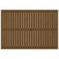 vidaXL Wand-Kopfteil Honigbraun 159,5x3x110 cm Massivholz Kiefer