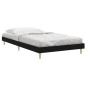 vidaXL Bettgestell Schwarz 100x200 cm Holzwerkstoff vidaXL Bettgestell Schwarz 100x200 cm Holzwerkstoff