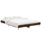vidaXL Bettgestell Räuchereiche 135x190 cm Holzwerkstoff vidaXL Bettgestell Räuchereiche 135x190 cm Holzwerkstoff