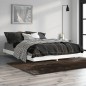 vidaXL Bettgestell Hochglanz-Weiß 140x190 cm Holzwerkstoff vidaXL Bettgestell Hochglanz-Weiß 140x190 cm Holzwerkstoff