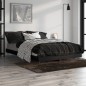 vidaXL Bettgestell Schwarz 120x190 cm Holzwerkstoff vidaXL Bettgestell Schwarz 120x190 cm Holzwerkstoff