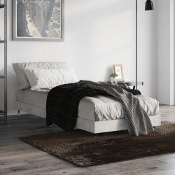 vidaXL Bettgestell Betongrau 75x190 cm Holzwerkstoff