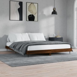 vidaXL Bettgestell Braun Eichen-Optik 150x200 cm Holzwerkstoff