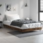 vidaXL Bettgestell Räuchereiche 100x200 cm Holzwerkstoff vidaXL Bettgestell Räuchereiche 100x200 cm Holzwerkstoff