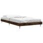 vidaXL Bettgestell Räuchereiche 100x200 cm Holzwerkstoff vidaXL Bettgestell Räuchereiche 100x200 cm Holzwerkstoff