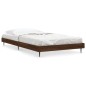 vidaXL Bettgestell Braun Eichen-Optik 100x200 cm Holzwerkstoff vidaXL Bettgestell Braun Eichen-Optik 100x200 cm Holzwerkstoff