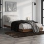vidaXL Bettgestell Braun Eichen-Optik 100x200 cm Holzwerkstoff vidaXL Bettgestell Braun Eichen-Optik 100x200 cm Holzwerkstoff