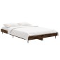 vidaXL Bettgestell Räuchereiche 120x190 cm Holzwerkstoff vidaXL Bettgestell Räuchereiche 120x190 cm Holzwerkstoff