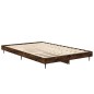 vidaXL Bettgestell Räuchereiche 120x190 cm Holzwerkstoff vidaXL Bettgestell Räuchereiche 120x190 cm Holzwerkstoff