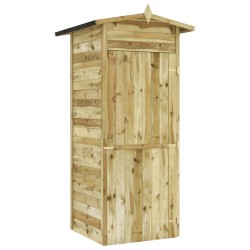 vidaXL Garten-Lagerschuppen Kiefernholz Imprägniert 100 x 100 x 210 cm